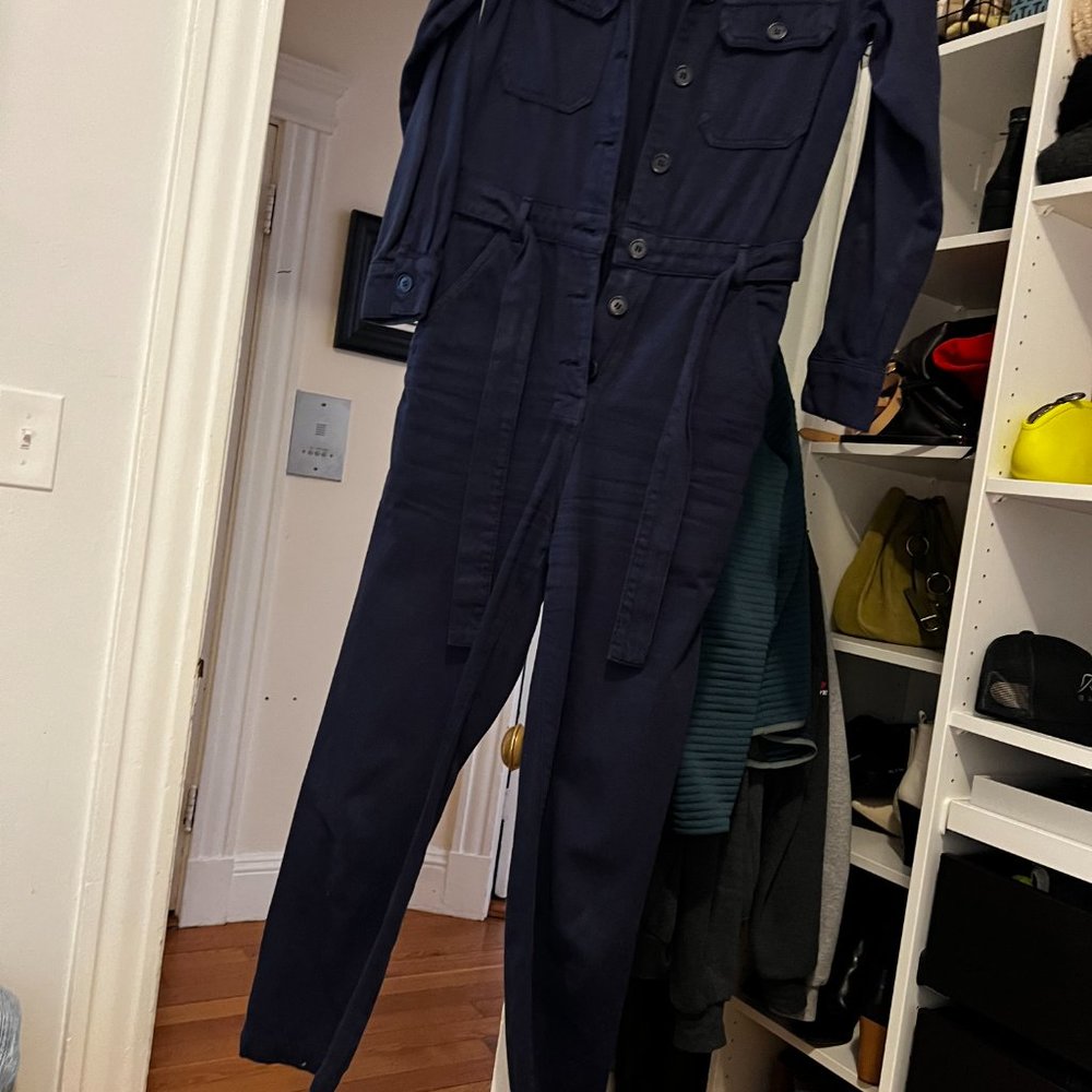 Reformation Kendall Boiler Jumpsuit, Navy - Picture 2 of 6